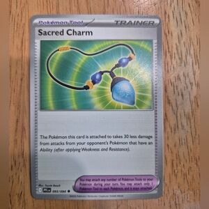 QTY 5 Pokemon Sacred Charm Item Card